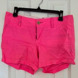 Lilly Pulitzer hot pink Callahan shorts size 6